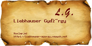Liebhauser György névjegykártya